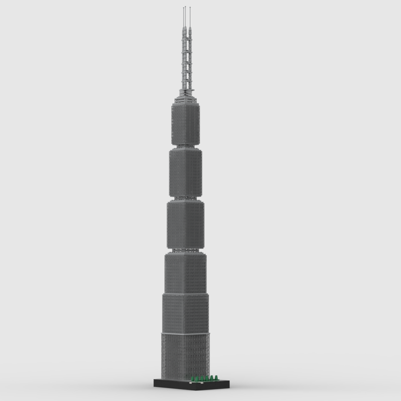 Lego 7 South Dearborn at 1/650th Scale