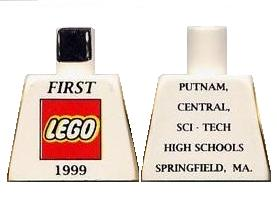 Lego Torso First Lego 1999 Pattern / White