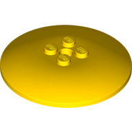 Lego Dish 6 x 6 Inverted (Radar) with Solid Studs / Yellow