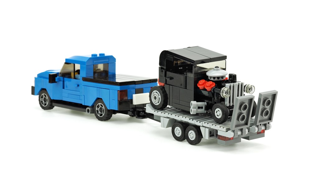 Lego Car Trailer for small Hot Rod