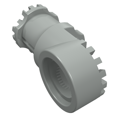 Lego Technic Axle and Pin Connector Toggle Joint Toothed [with Slots]
