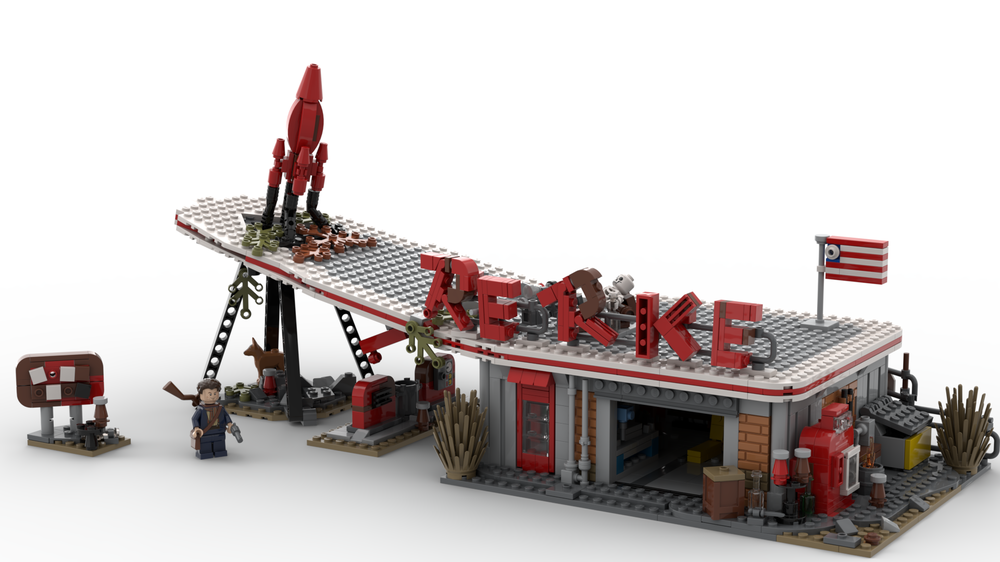 Lego Fallout 4 Red Rocket Truck Stop