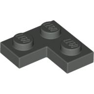 Lego Plate 2 x 2 Corner / Dark Gray