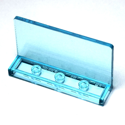 Lego Panel 1 x 4 x 2, No Studs / Trans-Light Blue