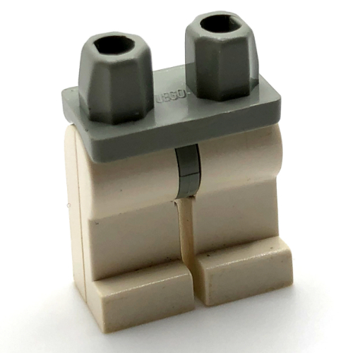 Lego Hips and White Legs / Light Gray