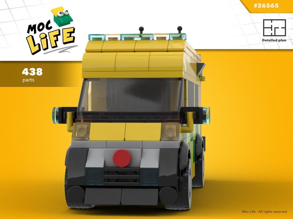 Lego Fiat Ducato British ambulance