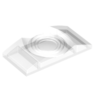 Lego Tile Special 2 x 4 Fresnel Lens / Trans-Clear