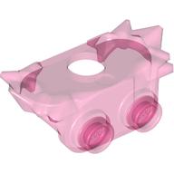 Lego Minifig Neckwear Shoulder Guards with Crystals and 2 Studs on Back / Trans-Dark Pink