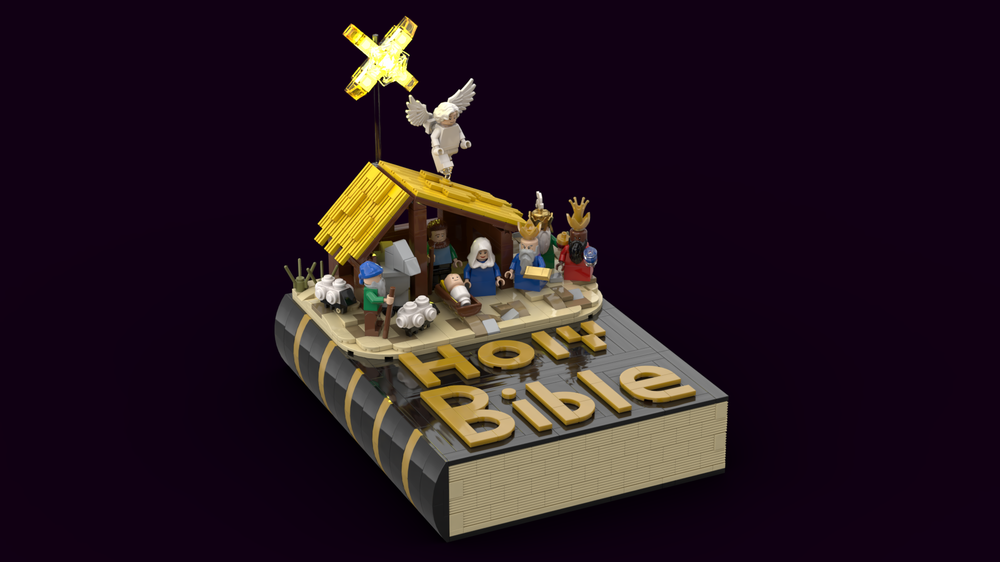 Lego The Holy Bilbe Nativity Scene