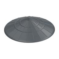 Lego Hat, Conical Asian Style / Flat Silver