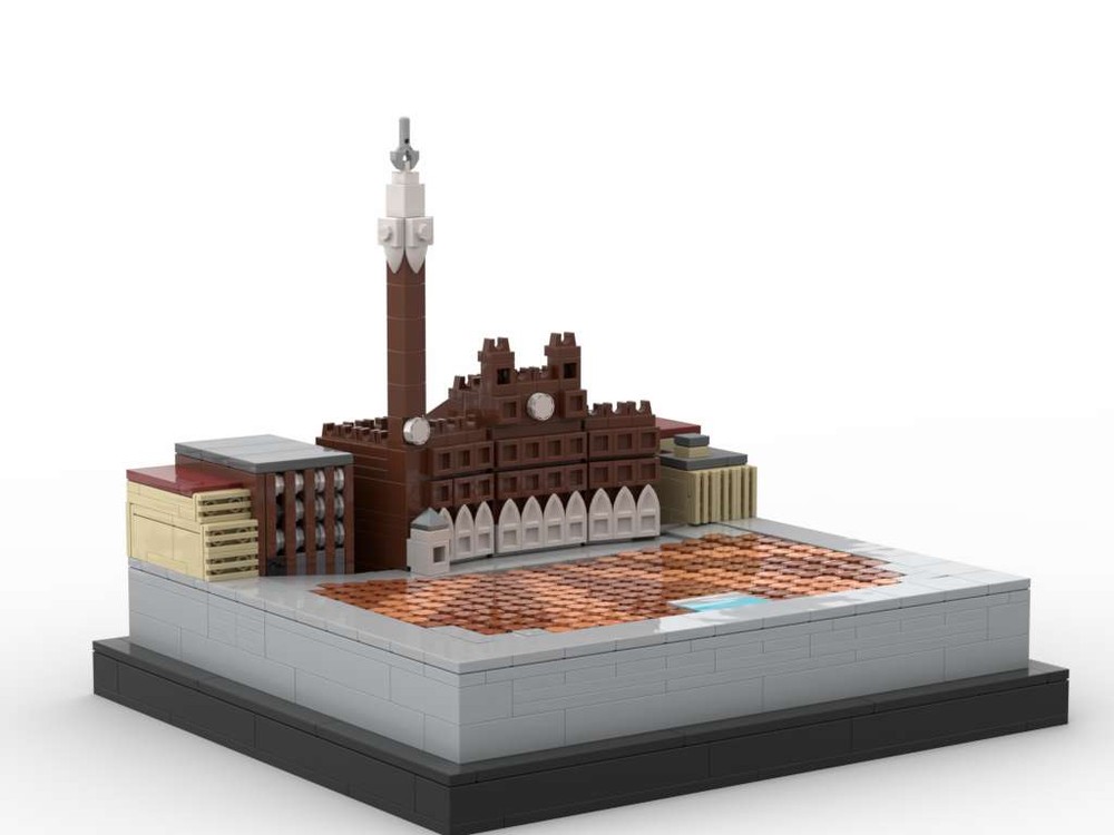 Lego Palazzo Pubblico & Piazza del Campo (1/800)