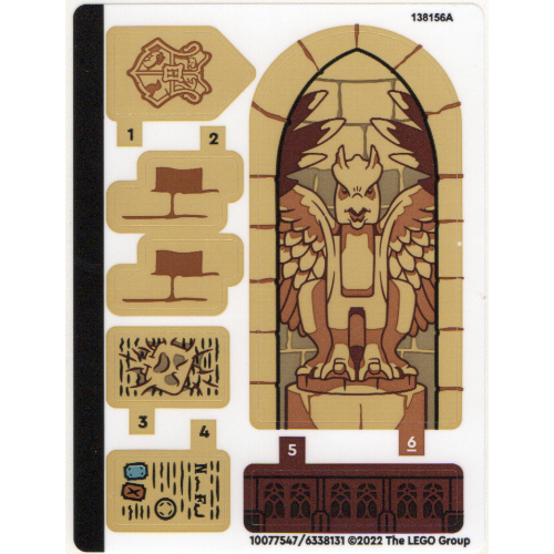 Lego Sticker Sheet for Set 76402-1 / [No Color/Any Color]