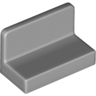 Lego Panel 1 x 2 x 1 [Rounded Corners] / Light Bluish Gray