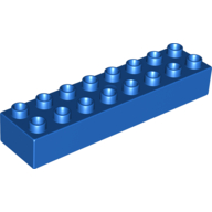 Lego Duplo Brick 2 x 8 / Blue