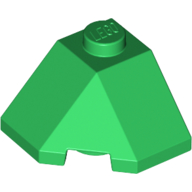 Lego Brick Wedged, Sloped 45° 2 x 2 Corner / Green