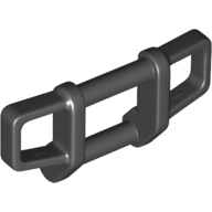 Lego Grille Bar 1 x 4 x 1 2/3 Bull Bar, Rounded / Black