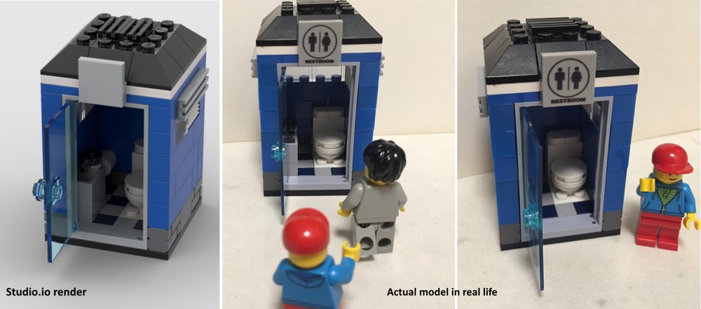 Lego Normal City-themed Restroom