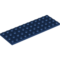 Lego Plate 4 x 12 / Dark Blue