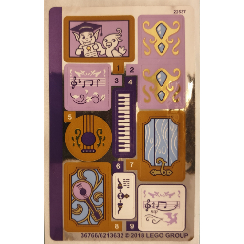 Lego Sticker Sheet for Set 41193-1 / [No Color/Any Color]