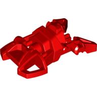 Lego Large Figure Foot, Small with Axle Connector / Red