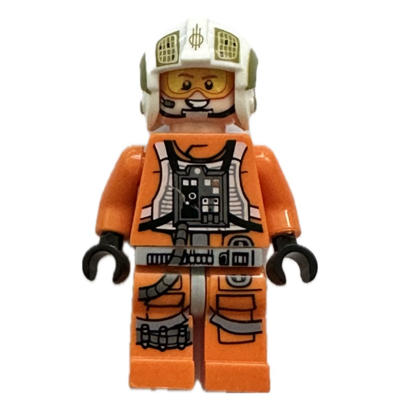 Lego Dutch Vander / Rebel Pilot Y-wing, Printed Legs, Visor