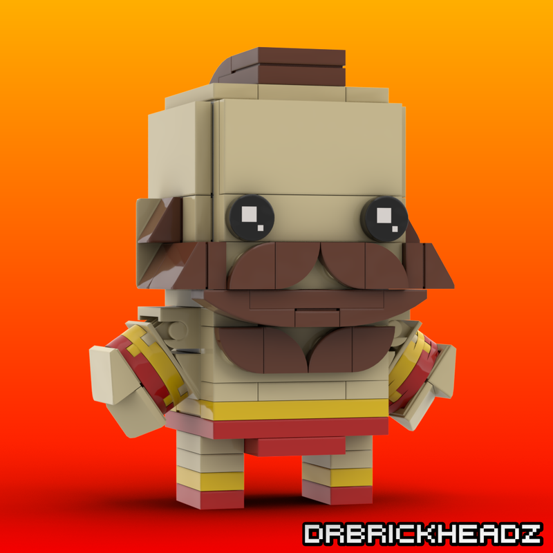 Lego Zangief (Street FIghter II) Custom Brickheadz