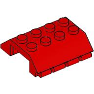 Lego Slope 45° 4 x 4 Double with Hinge / Red