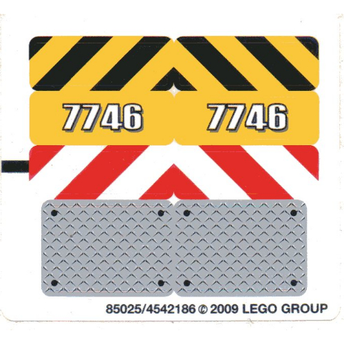 Lego Sticker Sheet for Set 7746-1