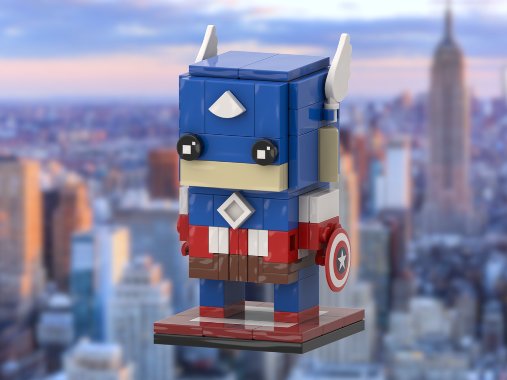 Lego Captain America Brickhead