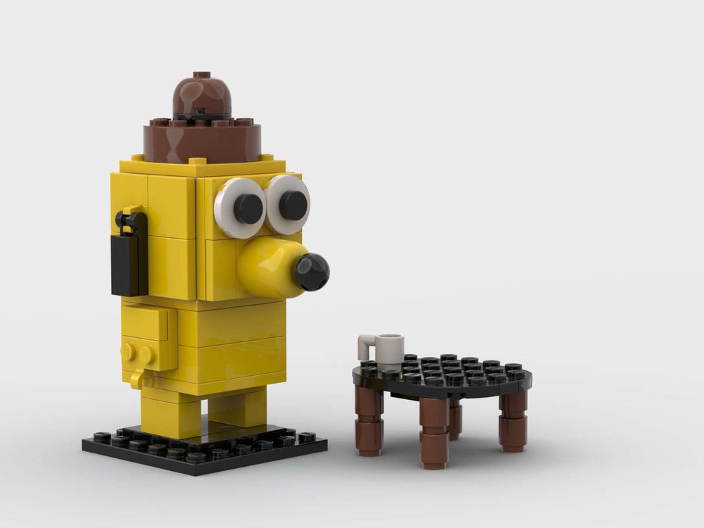 Lego Brickheadz This is fine meme