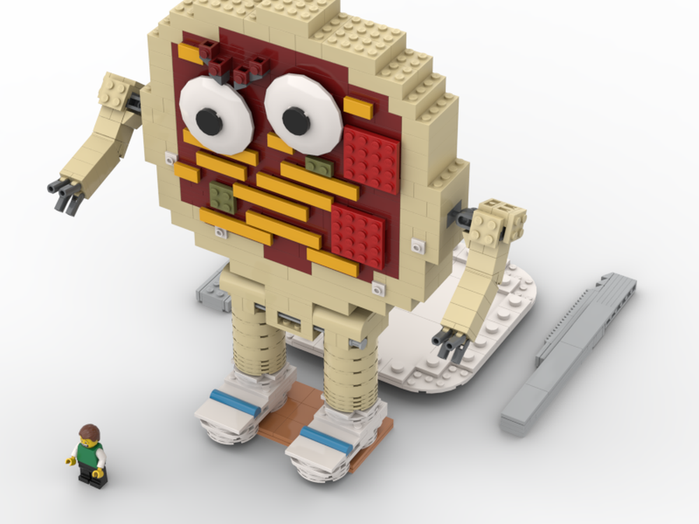 Lego Pizza Monster attack!!!