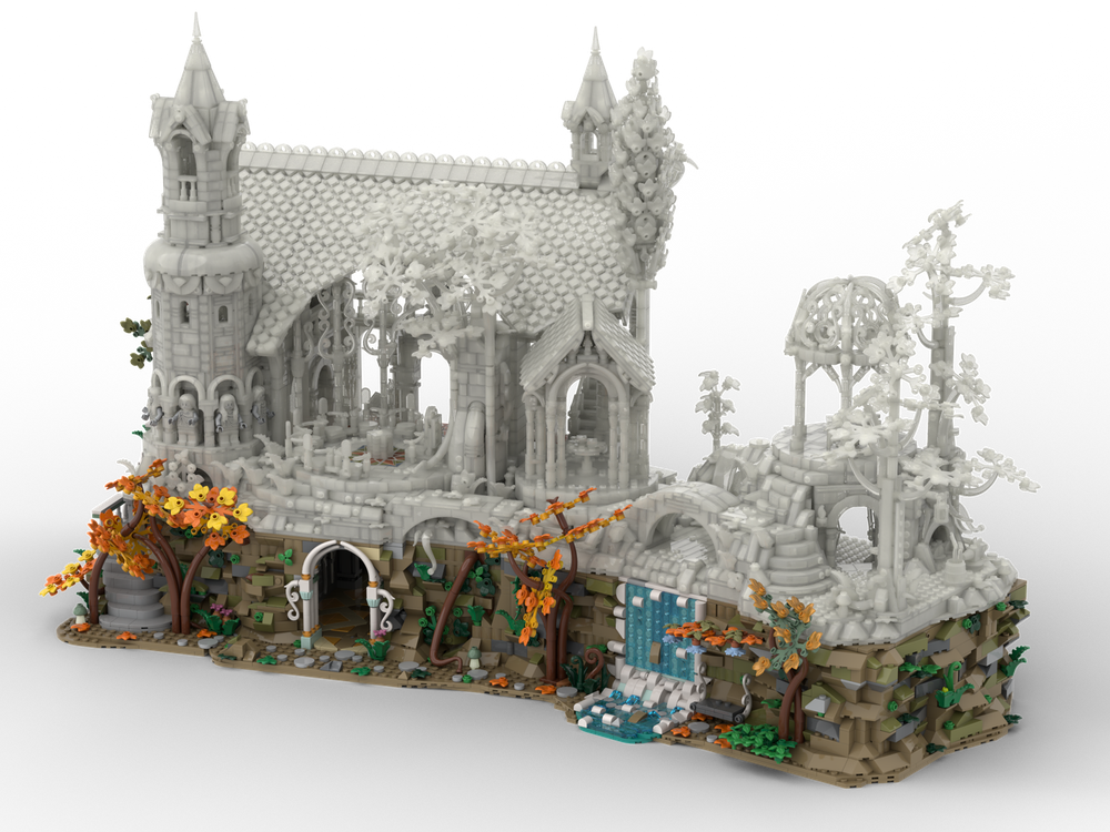Lego 10316 Base for Rivendell with an Ancestral Hall