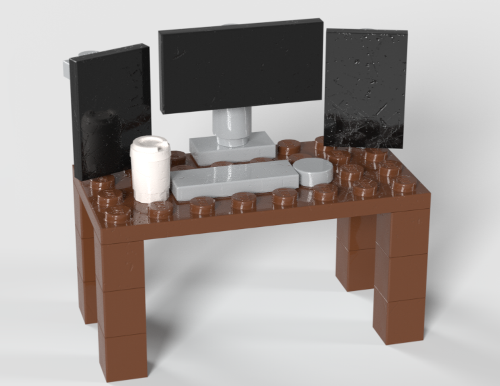 Lego Tripple monitor setup