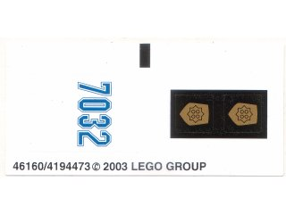 Lego Sticker Sheet for Set 7032-1