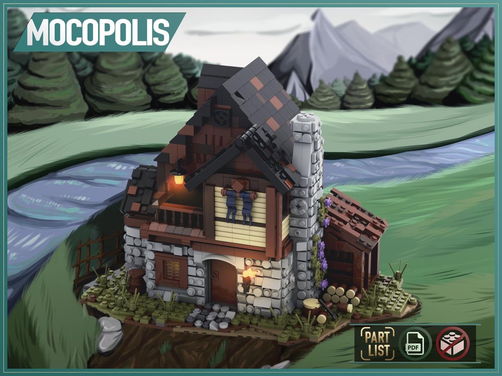 LEGO MOC Custom Medieval House | PDF instructions (NO PARTS)