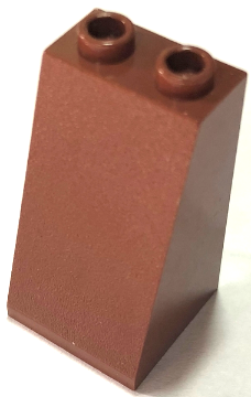 Lego Slope 75 2 x 2 x 3 - Hollow Studs / Reddish Brown