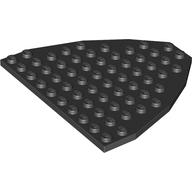 Lego Wedge Plate 9 x 10 Boat Bow / Black