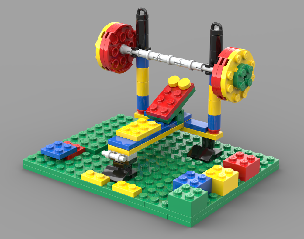 Lego Colourful weight bench