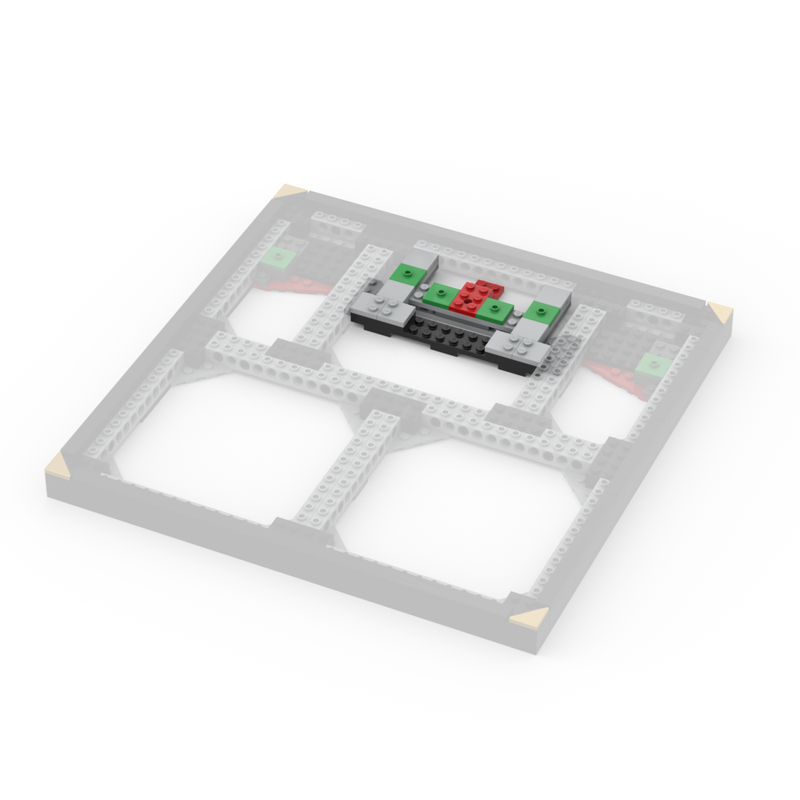 Lego Center Mounting for 16 x 16 Segment