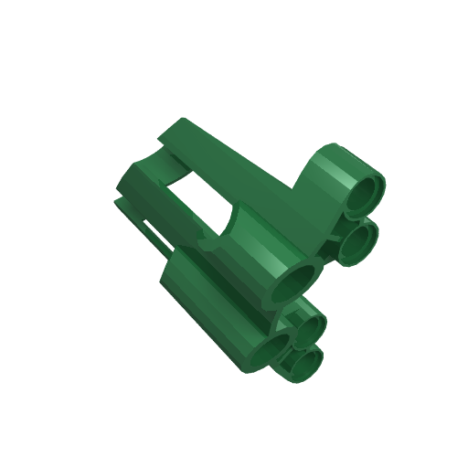 Lego Technic Panel Fairing # 1 Large Short, Large Holes, Side A / Green