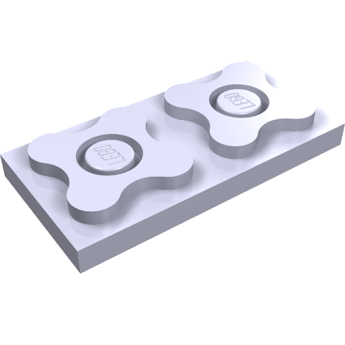 Lego Scala, Plate 2 x 4 / Light Violet