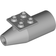Lego Engine Smooth Large [2 x 2 Thin Top Plate] / Light Bluish Gray