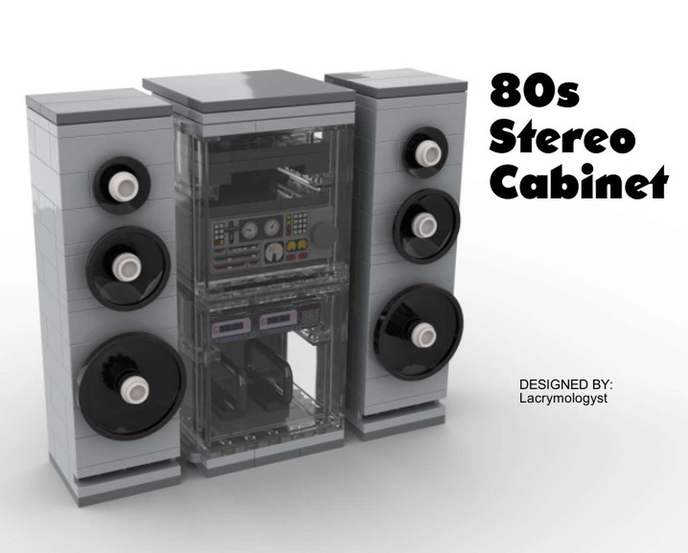Lego 80's Stereo Cabinet
