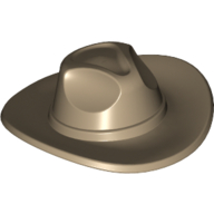 Lego Hat Very Wide Brim, Outback Style [Fedora] / Dark Tan