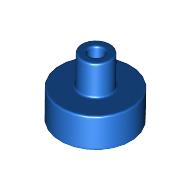 Lego Tile Round 1 x 1 with Hollow Bar / Blue