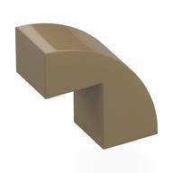 Lego Brick Curved 1 x 2 x 1 2/3 with 1 Cutout / Dark Tan