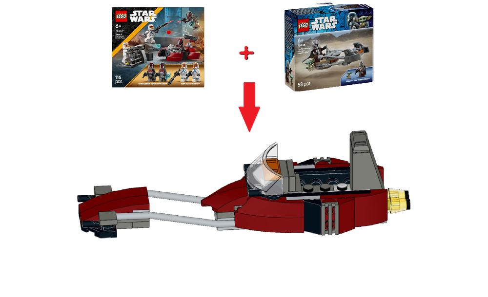 Lego Mandalorian Speeder Bike Super Commando