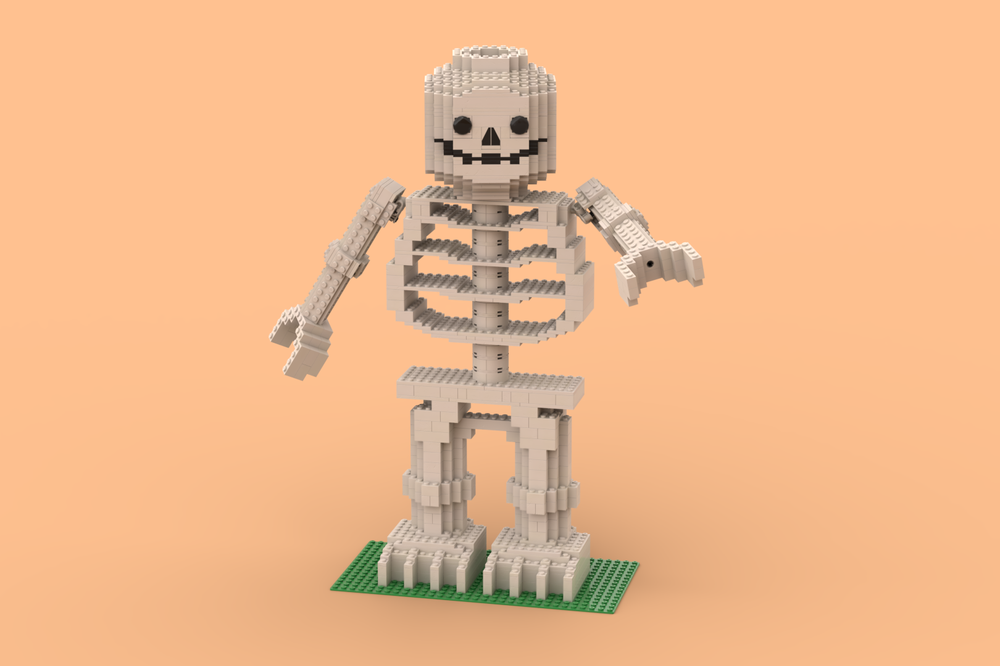 Lego Big Sculpture Skeleton