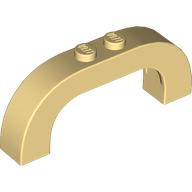 Lego Brick Arch 1 x 6 x 2 Curved Top / Light Yellow