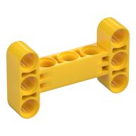 Lego Technic Beam 3 x 5 Thick [90° Offset Centre Beam Holes] / Yellow